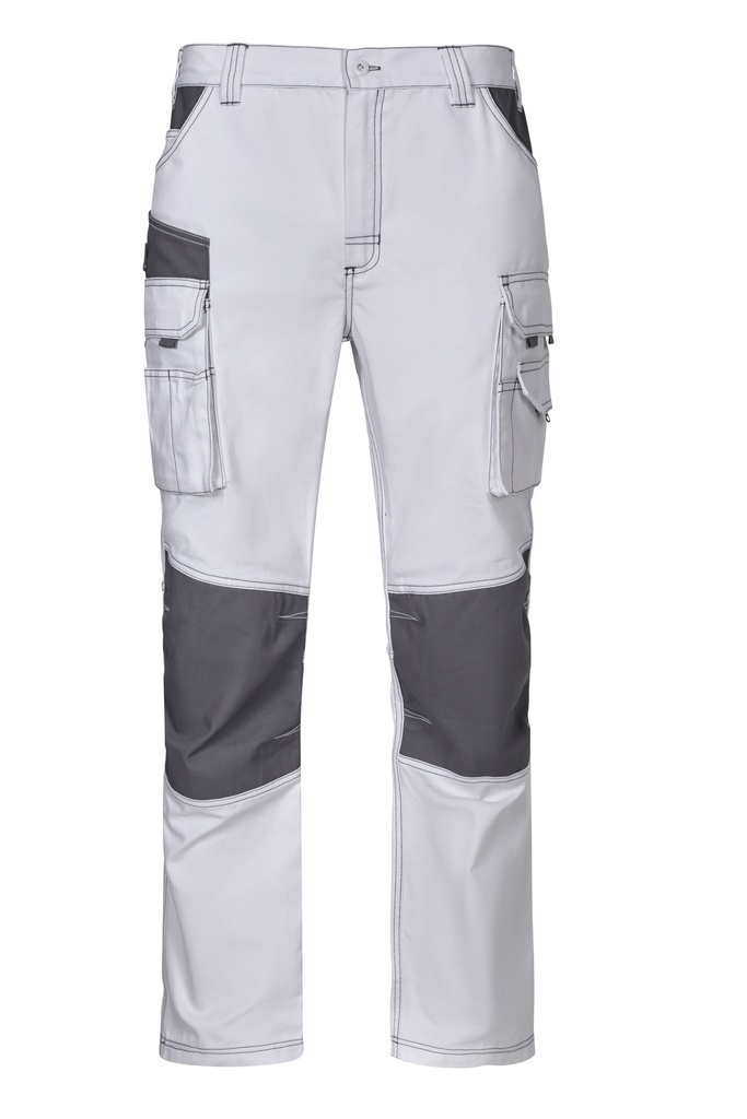 [103011B_S_07/08] 103011B Pantalón Canvas Bicolor (_S, 07/08-BLANCO/GRIS)