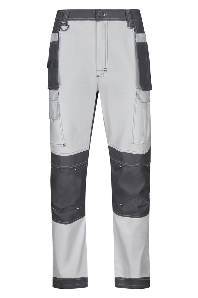 [103019S_S_07/08] 103019S Pantalón Canvas Stretch (_S, 07/08-BLANCO/GRIS)