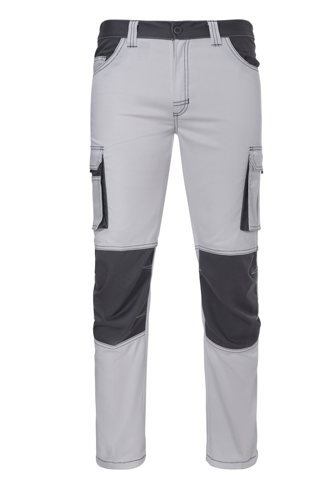 [103031S_34_07/08] 103031S Pantalón Stretch Bicolor (_34, 07/08-BLANCO/GRIS)