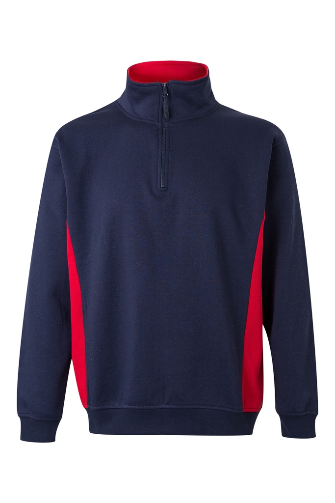 105704 Sudadera Bicolor Cremallera