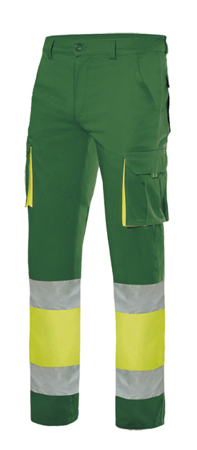 [303007_S_02/20] 303007 Pantalón 100% Algodón Av (_S, 02/20-VERDE/AMARILLO FLÚOR)