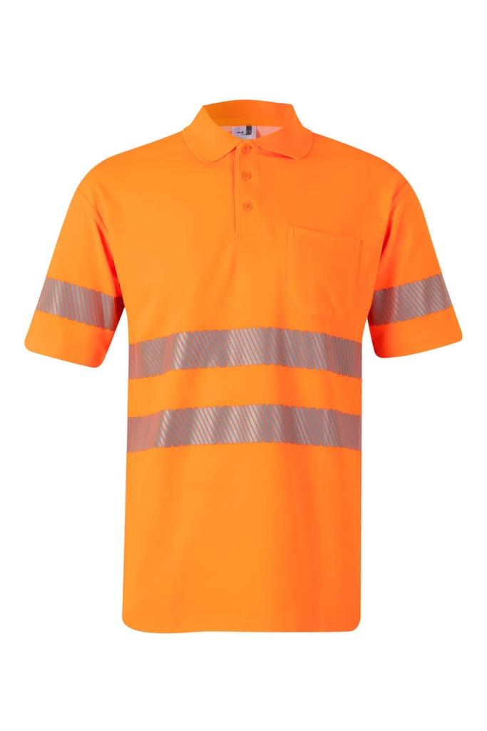 [305522_S_19] 305522 Polo Algodón Mc Rs (_S, 19-NARANJA FLÚOR)