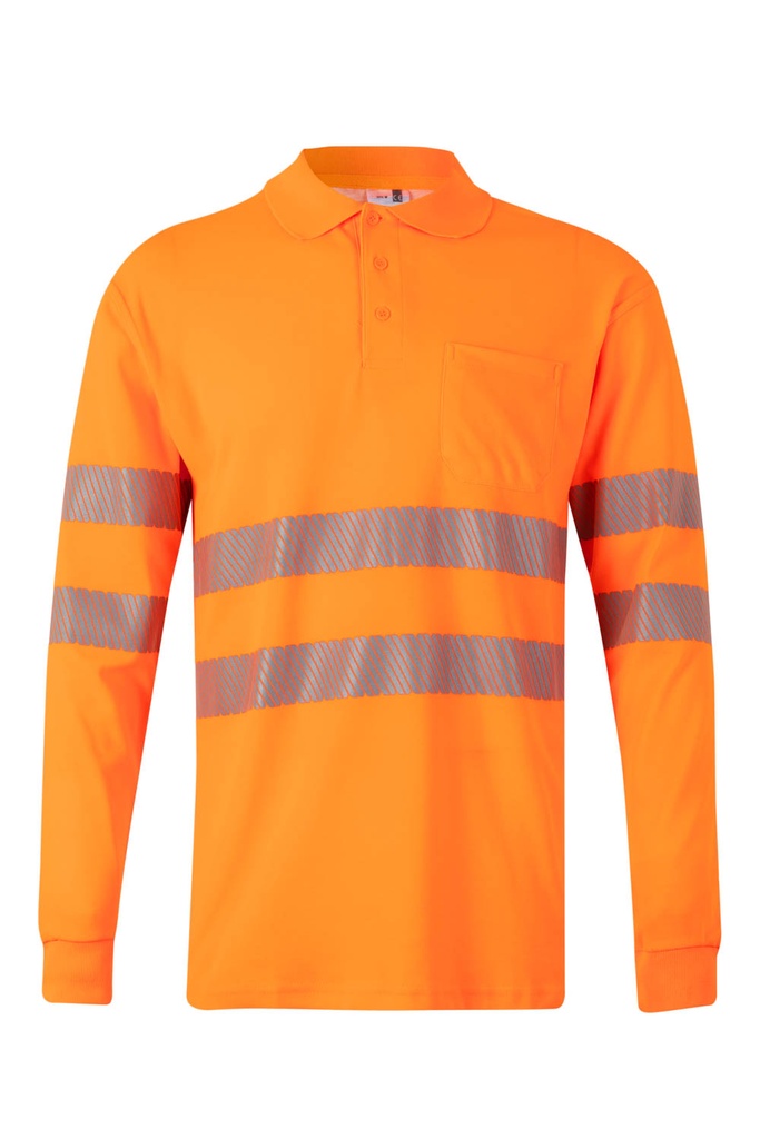 [305524_S_19] 305524 Polo Algodón Ml Rs (_S, 19-NARANJA FLÚOR)