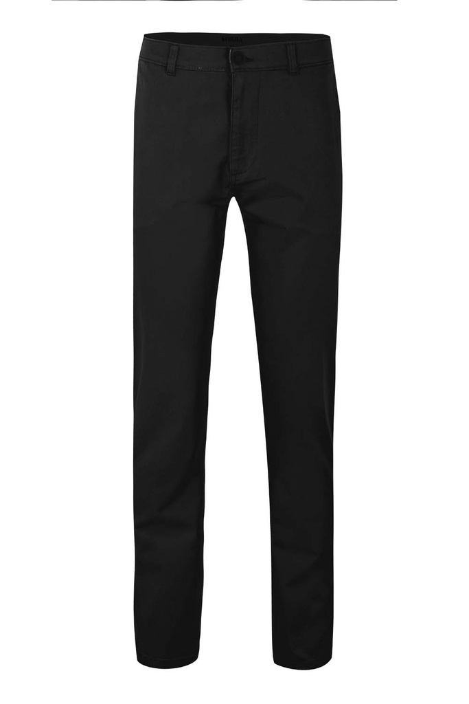 [403010S_34_00] 403010S Pantalón Chino Stretch Unisex (_34, 00-NEGRO)
