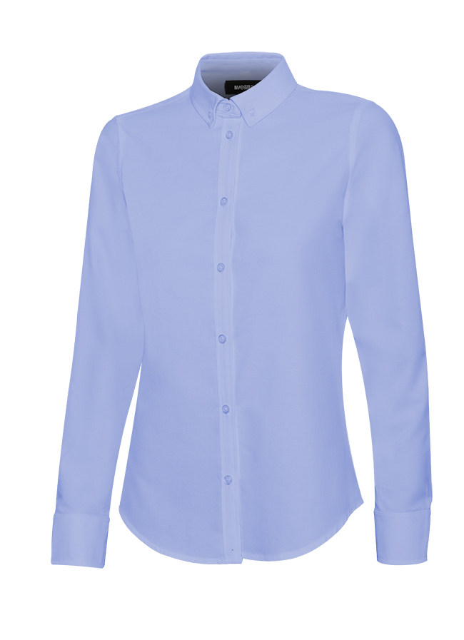 [405005S_XS_05] 405005S Camisa Oxford Ml Mujer (_XS, 05-CELESTE)