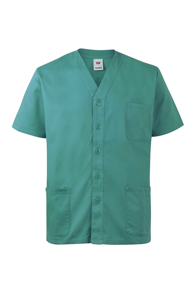[535209_XS_02] 535209 Camisola Pijama Botones (_XS, 02-VERDE)