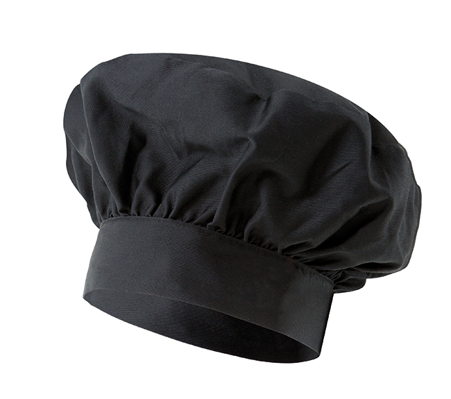 [VAINILLA_U_00] VAINILLA Gorro Cocina Francés (00-NEGRO)