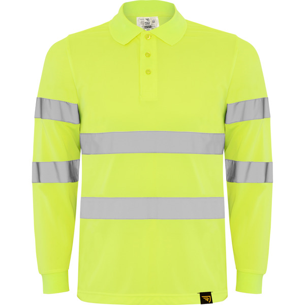 [HV930601221] Alta visibilidad polaris l/s (221 - Amarillo Fluor, S)