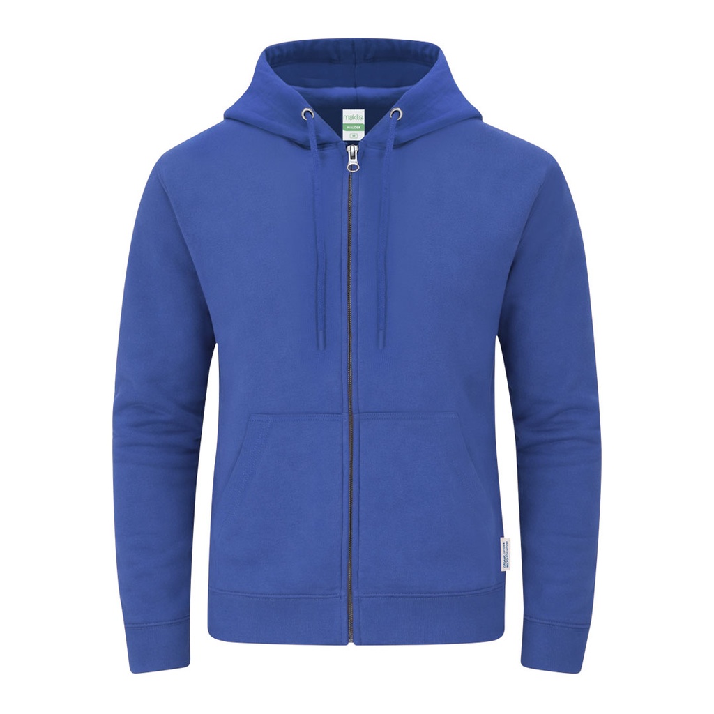 [21299AZULXS] Sudadera Adulto Capucha + Cremallera Walder (AZUL - AZUL, XS)