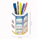 Calendario sobremesa cubilete