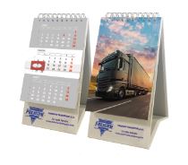 [P-8021] Calendario sobremesa 11x21 cm. 3 meses vista. Personalizado. (SOBREMESA WIRE-O, 3 MESES Vista. 13 hojas papel 250 gr. - Impreso a todo color 2 caras. Cartón compacto de 1,5 mm forrado   Impreso a todo color 2 caras - Incluye visor)