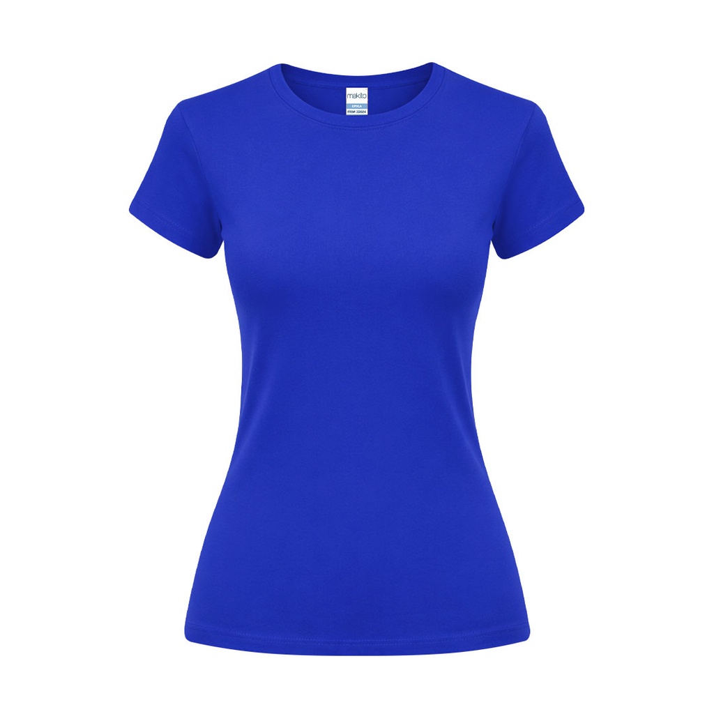 [22024AZULS] Camiseta Mujer Color Epika (AZUL - AZUL, S)