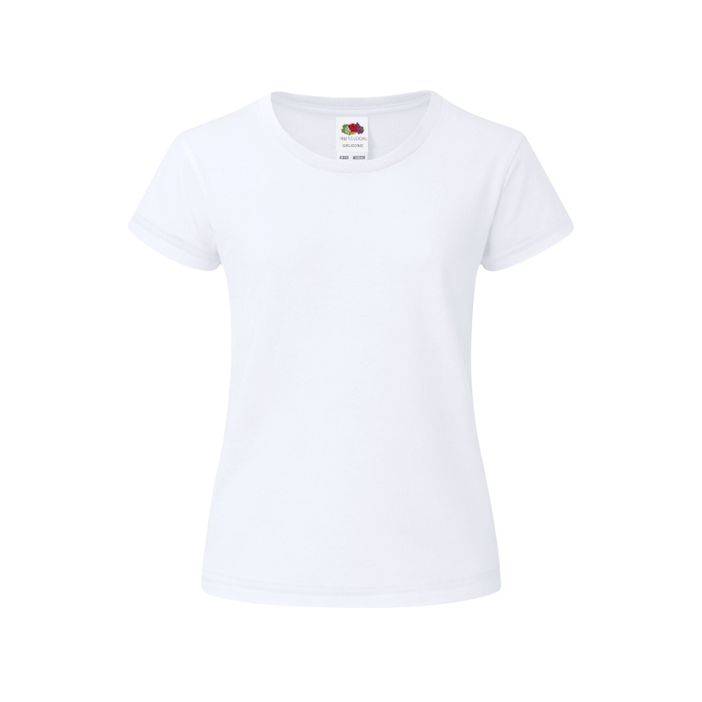 [1321BLA7-8] Camiseta Niña Blanca Iconic