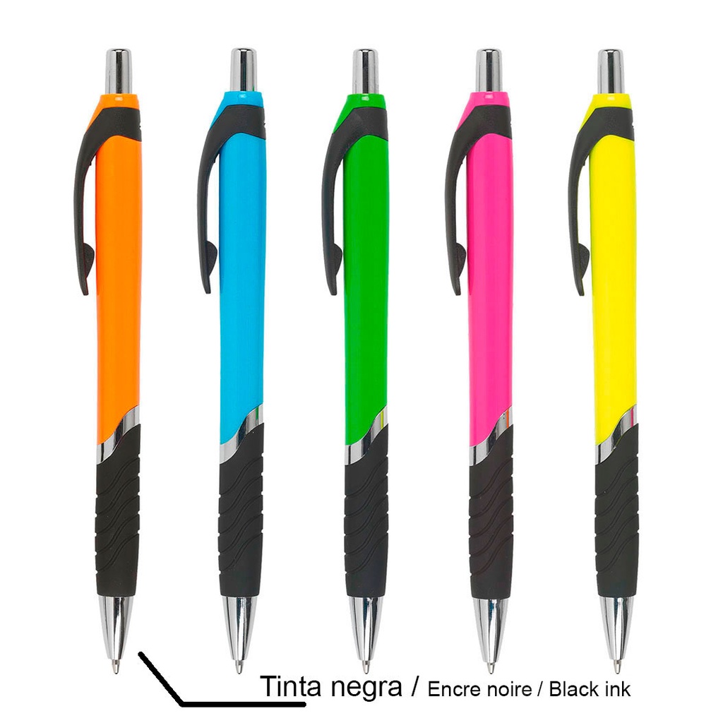 [KA47X] Boligrafo Plastico Kaster Tinta Negra