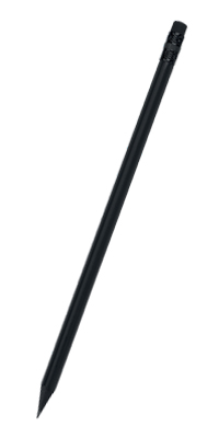 Lapiz Laevo Madera Negra Con Goma Triangular 