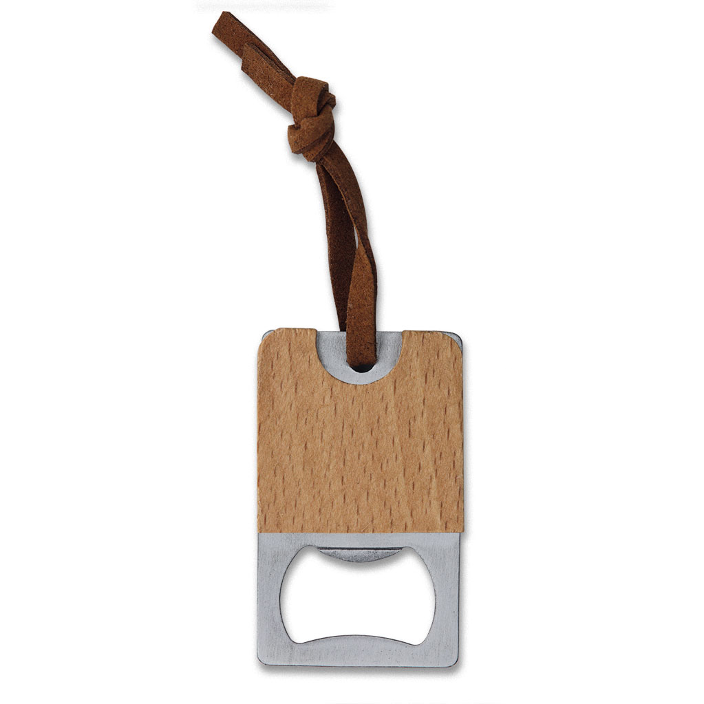 [CH28M] Llavero Abridor Metal Y Madera Chic 