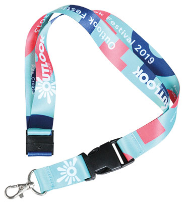 [SU26X] Lanyard Sulfo Sublimación 25 X 450 Mm Enganche Metálico + Click Clack + Cierre Seguridad