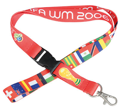 Lanyard Surdes Sublimación 15 X 450 Mm Enganche Metálico + Click Clack
