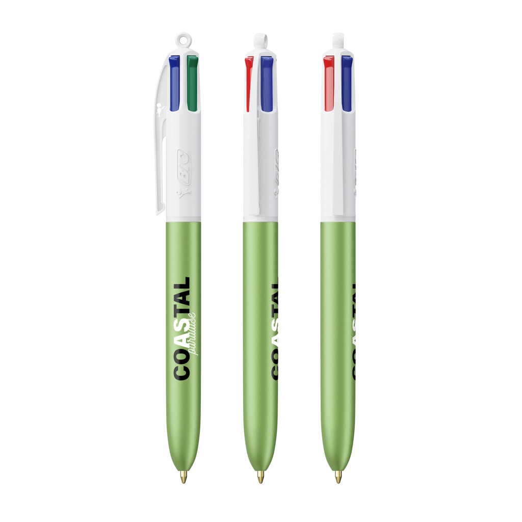 Bolígrafo BIC® 4 Colores Glacé (Color-Negro - Glacé dorado-76/02-Opaco)