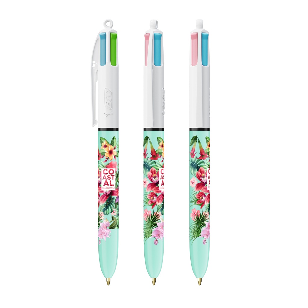 Bolígrafo BIC® 4 Colours Fashion (Color-Blanco-01-Opaco)