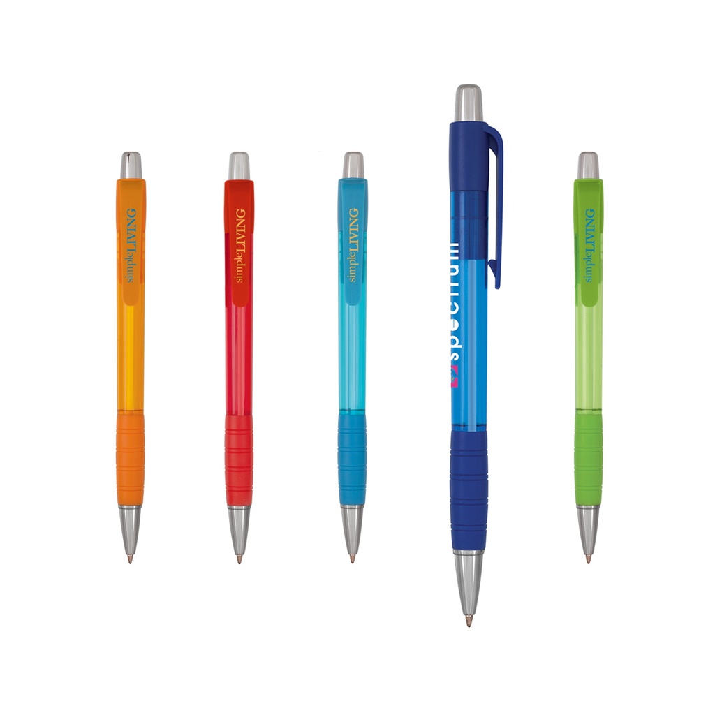 Bolígrafo Striped Grip (Color-Naranja-10-Opaco)
