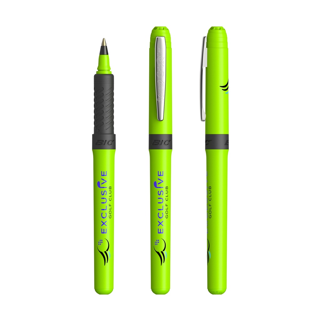 Roller BIC® Grip (Color-Verde manzana / Cromado / Tinta negra-59/35/R2-Opaco)
