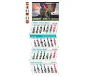 Calendario pared faldilla 4 meses vista personalizado