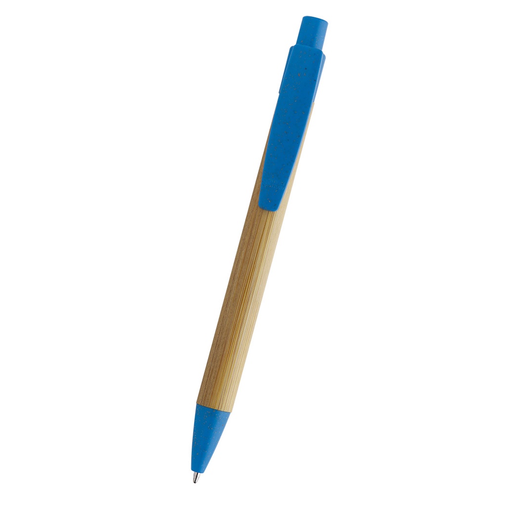[CA38C] Bolígrafo Bamboo/Paja De Trigo Canion Cyan (C-Cyan)