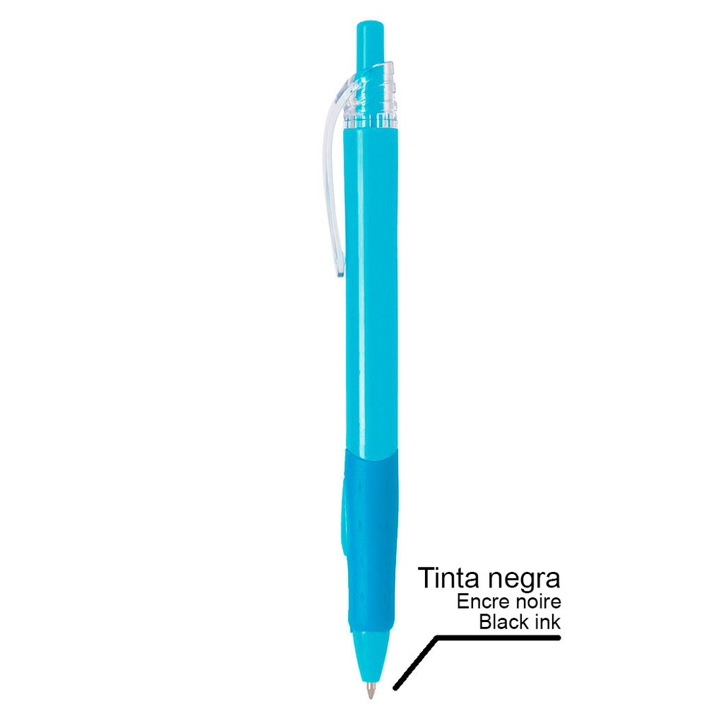 [PU22C] Boligrafo Plastico Pupil Tinta Negra (C-Cyan)