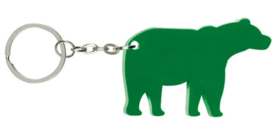 [BE11G] Llavero Aluminio Bear  (G-Verde)