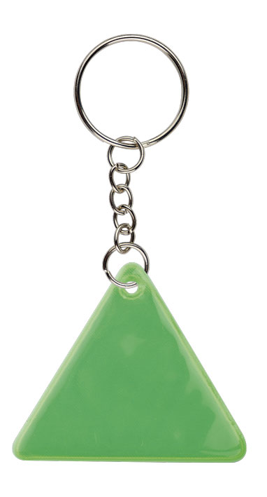[FR29G] Llavero Frizy Triangulo (G-Verde)