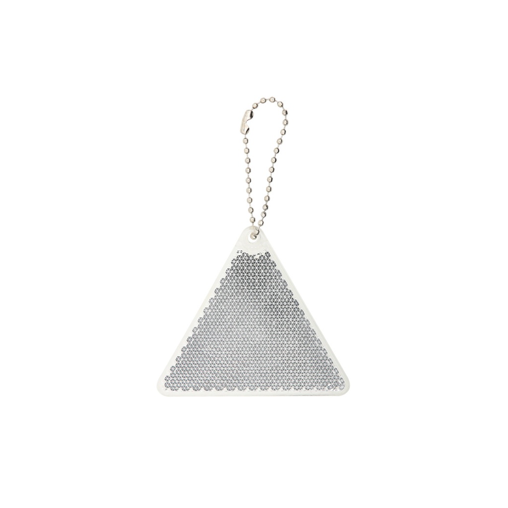 [SN14W] Llavero Refelctante Snapy Triangular (W-Blanco)