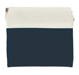 [CL21B] Monedero Polipiel Clickclack Bicolor  (B-Azul marino)