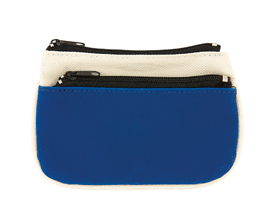 Monedero Pvc-Poliester Kuca Azul