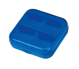Pastillero Plastico Medic Azul