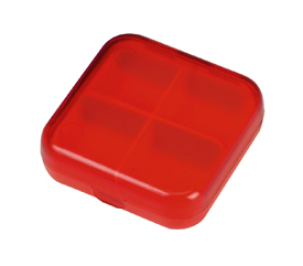 [ME16R] Pastillero Plastico Medic Azul (R-Rojo)