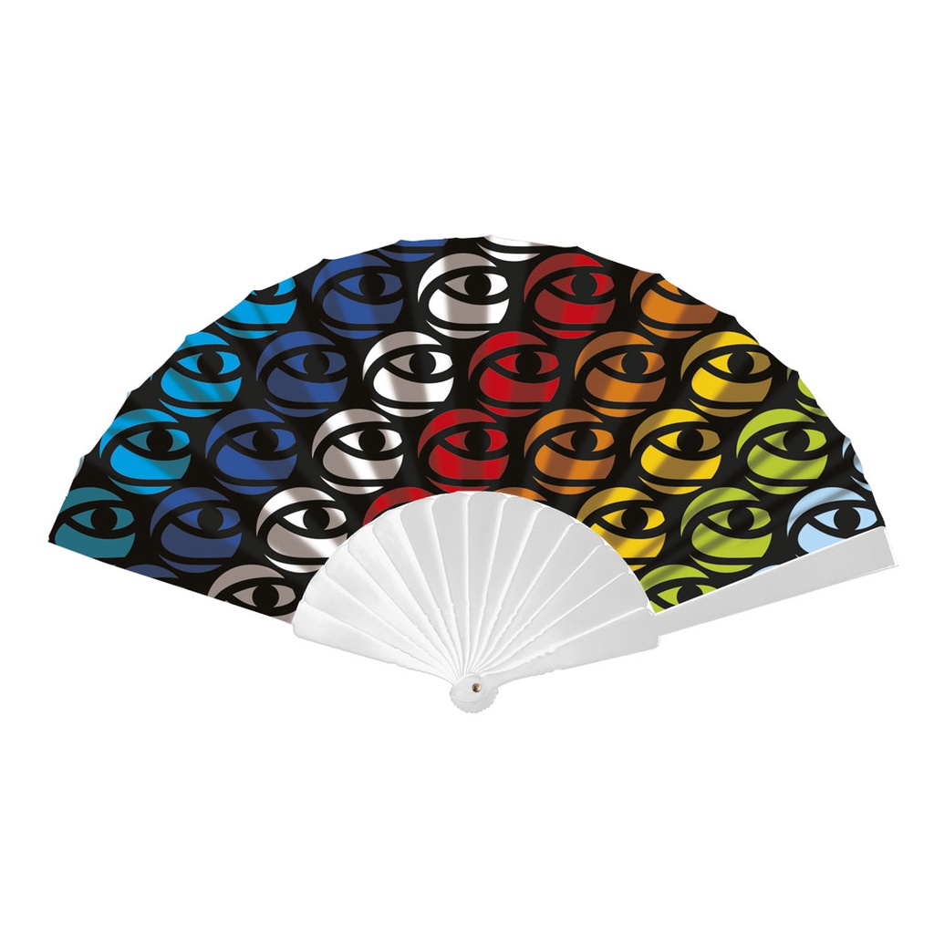 Abanico De Plastico+Tela Sublimable Asplas
