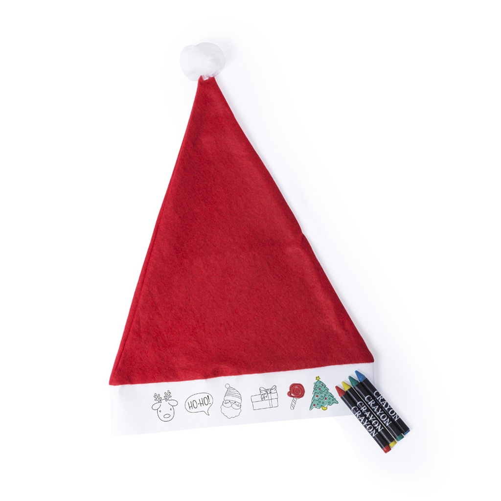 [5598ROJS/T] Gorro Papa Noel Niño Rupler