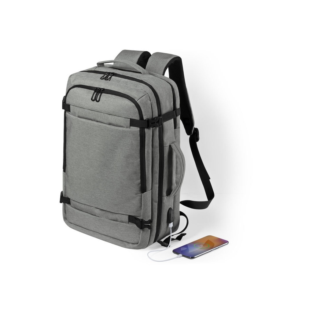 [6620GRIS/T] Mochila Portadocumentos Sulkan