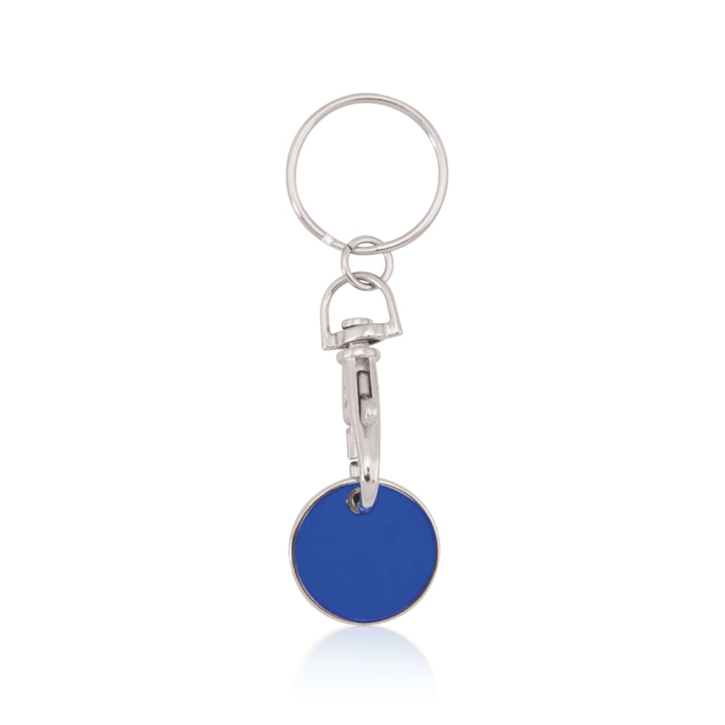 [3298AZULS/T] Llavero Moneda Euromarket (AZUL - AZUL)