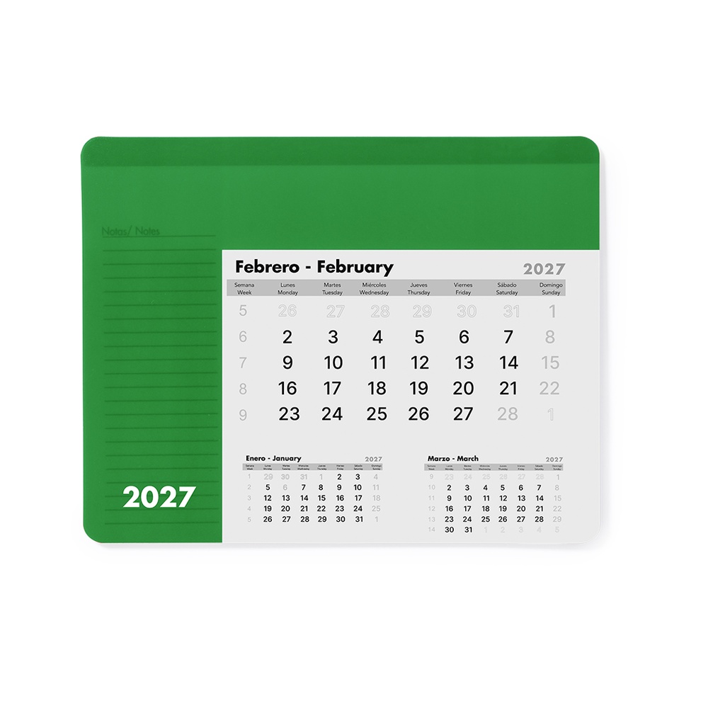 Alfombrilla Calendario Rendux