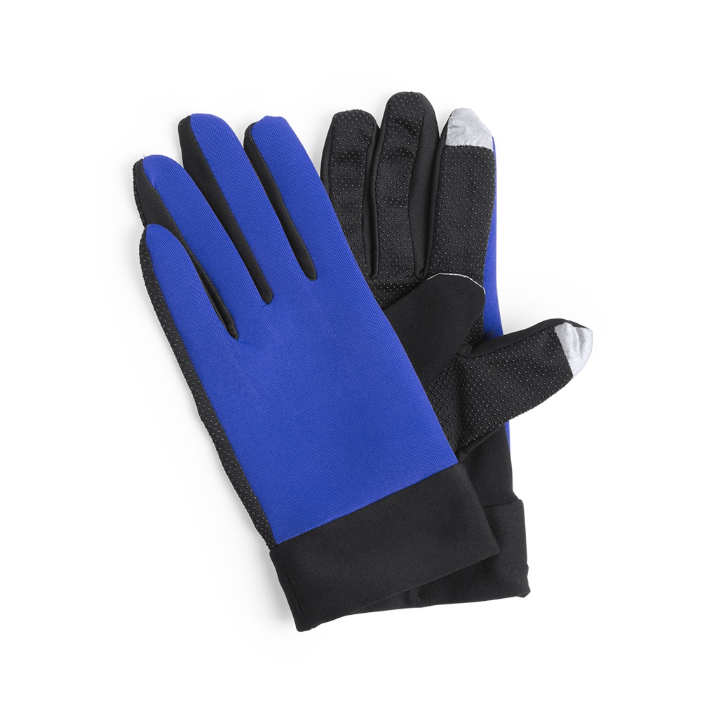 [5917AZULS/T] Guante Deportivo Táctil Vanzox (AZUL - AZUL)