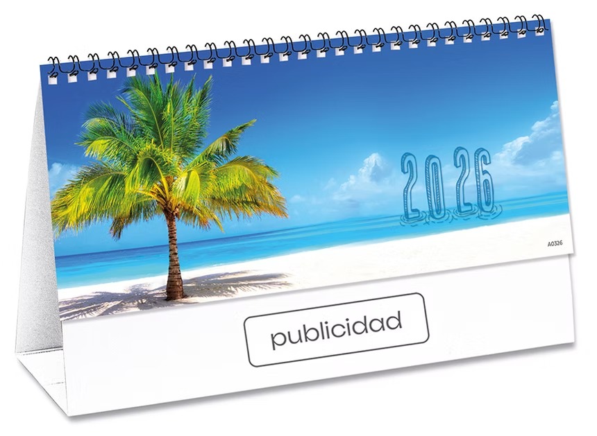 Calendario sobremesa Wire-O grande 23 cm