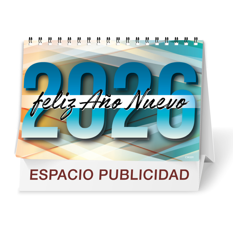 [CW201] Calendario sobremesa Wire-O pequeño 14,8 cm (Mensual 7 H, Números)