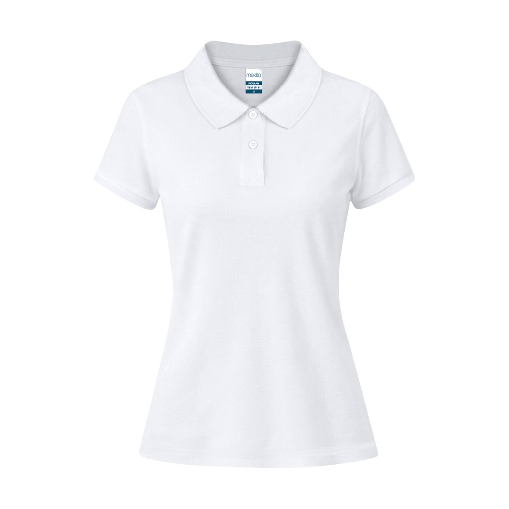 [21182BLAS] Polo Mujer Blanco Koupan (S)