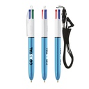 Bolígrafo BIC® 4 Colores Brillo con cordón