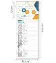 Calendario nevera iman 12 cm. personalizado