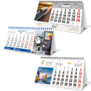 Calendario sobremesa Wire-O grande 22 cm. Personalizado.